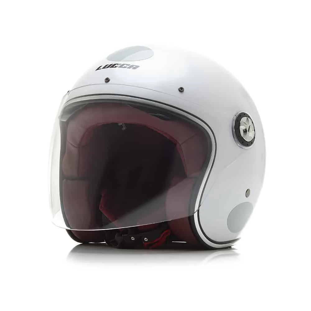 Capacete Lucca Custom Galaxy Total Glossy Branco - Spinelli Motos
